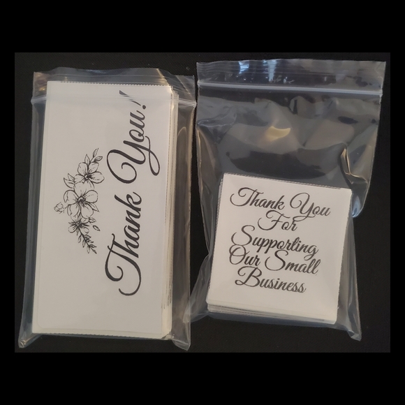 ●(200) Labels | Stickers | Small "Thank You" - Picture 2 of 6